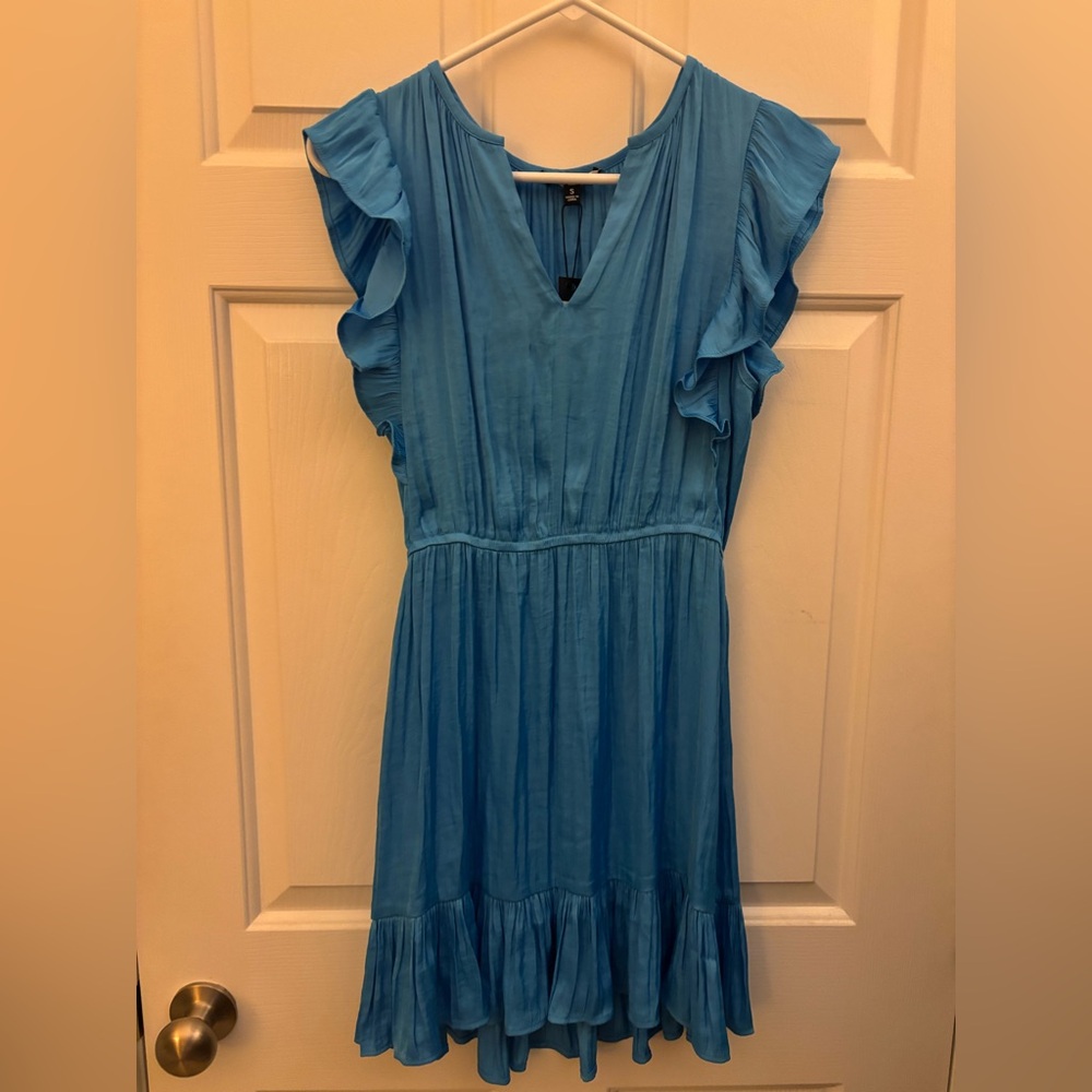 Steve Madden Sky Blue Pleated Dress Size Small New